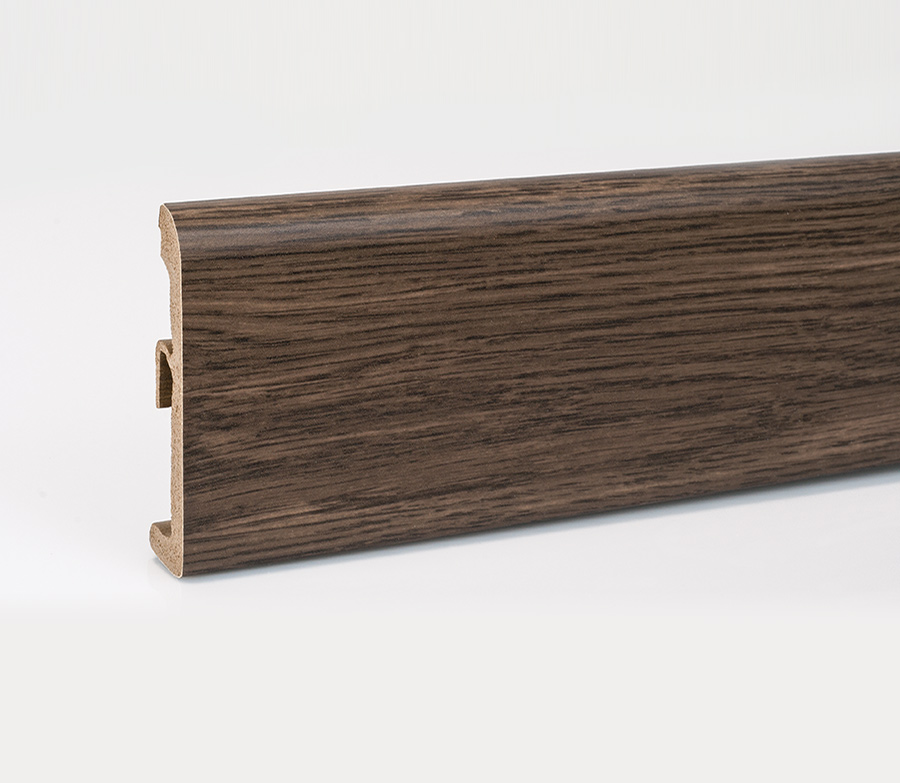 Плинтус пластиковый Ultima 80 Coffee Oak
