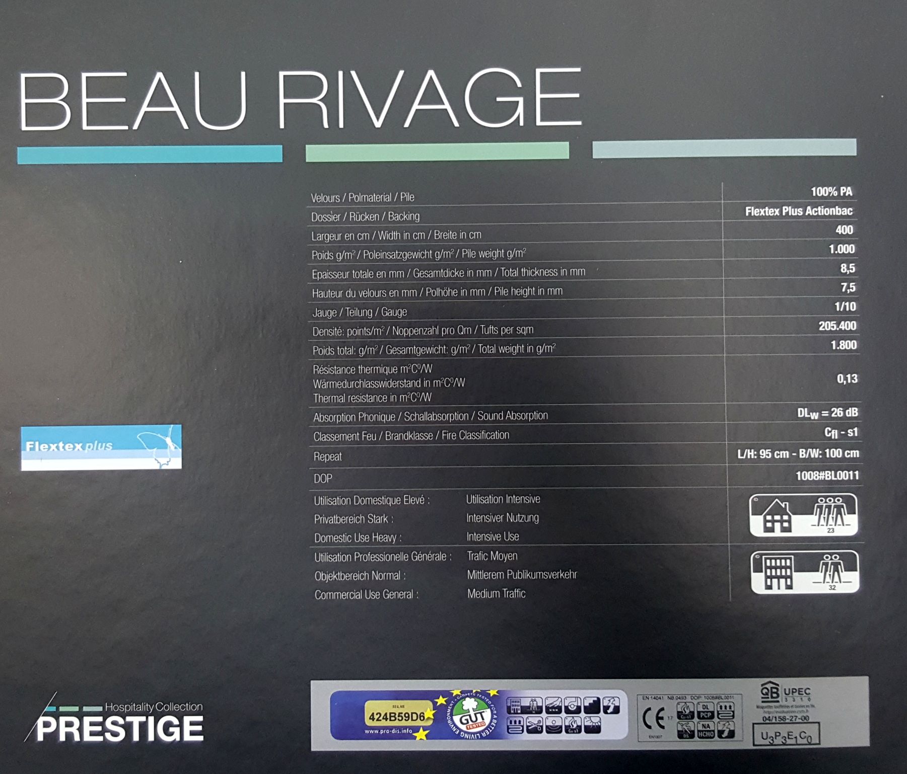 Ковролин Beau Rivage описание